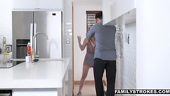 Step sister and stepbrother are taking a shower and having crazy sex fun