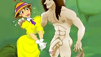 Teen Jane Joins Tarzan In A Cartoon Porn Orgy