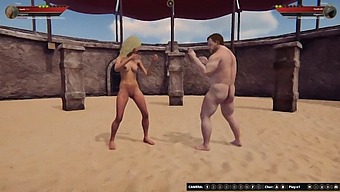 Ethan Vs. Faye En Combate Desnudo Simulación 3d