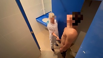 I Get Caught Jerking Off And Receive A Blowjob From A Gym Cleaning Girl