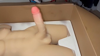 Teen Rides Male Sex Doll With Toy