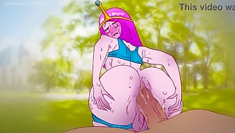 Cartoon Princess Bubblegum Gets Banged In The Open For Some Chocolate!
