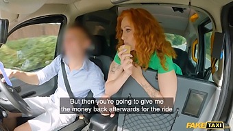 Stunning Redhead With A Perfect Body Gets Rough Ride In A Taxi