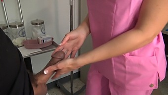 Blonde Nurse Indulges In Medical Play With Patient'S Penis
