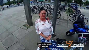 Watch Adrienne Kiss In A Hardcore Pov Scene Outdoors In Berlin