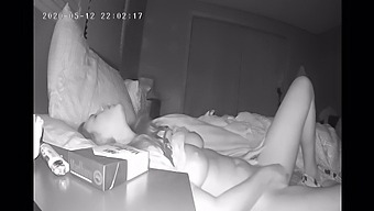 A Reserved Woman Masturbates In Her Room Before Bedtime With A Concealed Camera
