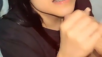 Petite Teen Gives Amazing Deep Throat Blowjob In Stunning Bath Handjob