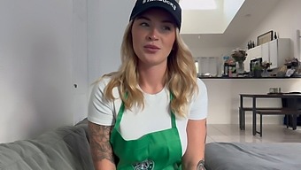 Barista Has A Secret Affair With A Regular Customer And Wants To Get More Intense Sex.